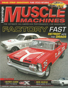 HEMMINGS MUSCLE MACHINES 2013 JAN - B/FX, T-BOLT, 428CJ, GSX, SS409, HEMI SS